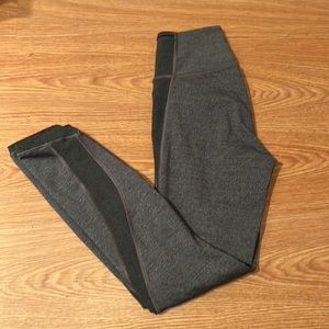 Lululemon Featherlight Tight heathered black size 6 25”